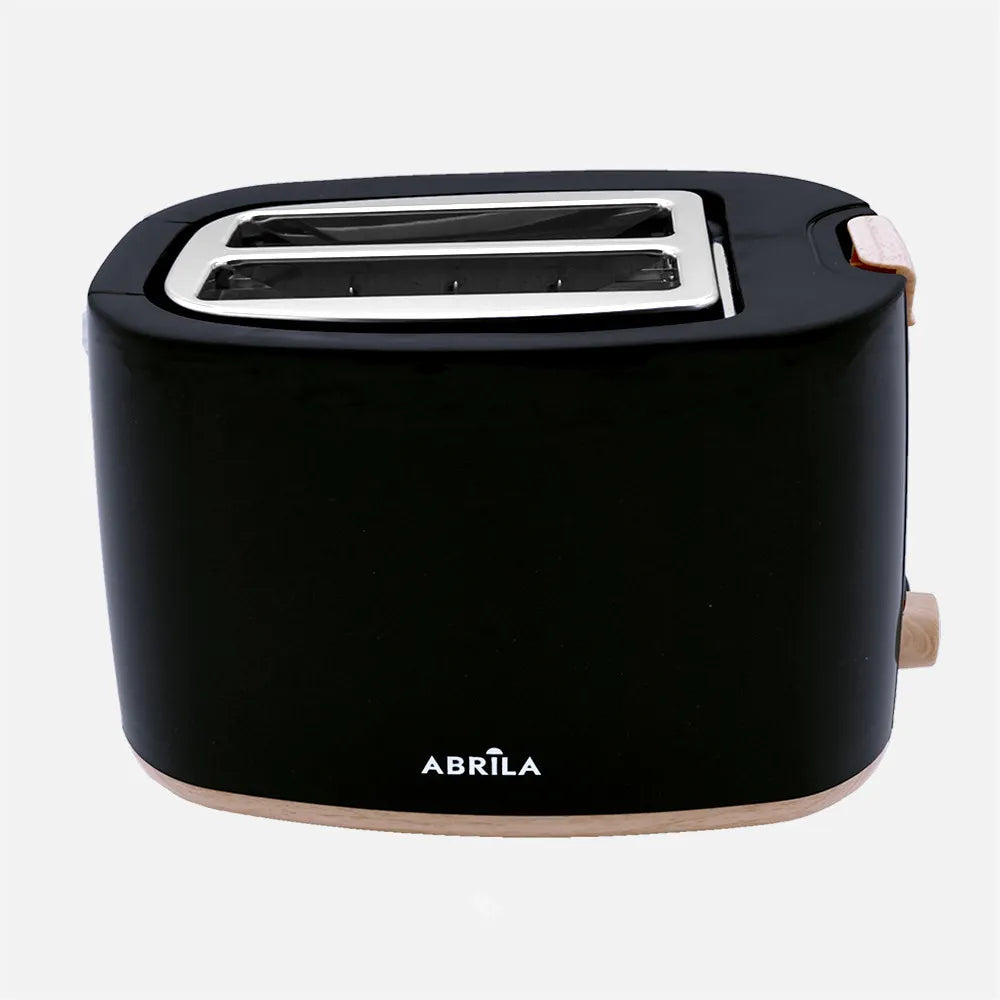 Abrila Tostador Pan Ulla 750w Negro/haya con 7 niveles de tostado, descongelación, Apagado Automático, 2ranuras, recogemigas, 17x26,5x15cm