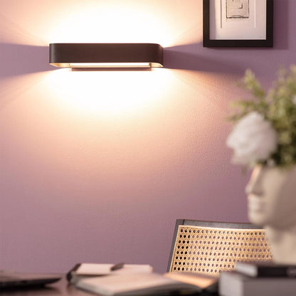 Aplique de Pared LED 9W de Aluminio Deves Negro