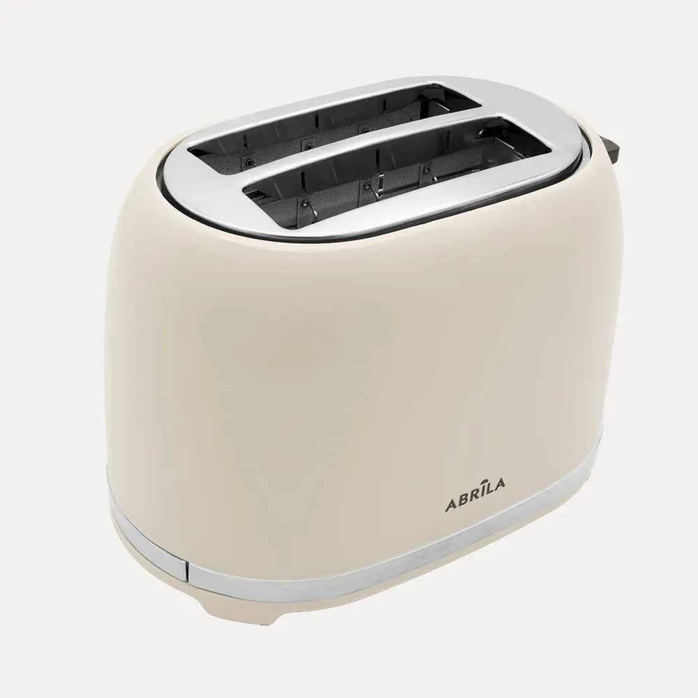 Abrila Tostador de Pan Tambre 850w Beis con 7niveles de tostado, función descongelación, Apagado Automático, 2ranuras, recogemigas, 19x28x17cm