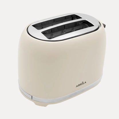 Abrila Tostador de Pan Tambre 850w Beis con 7niveles de tostado, función descongelación, Apagado Automático, 2ranuras, recogemigas, 19x28x17cm