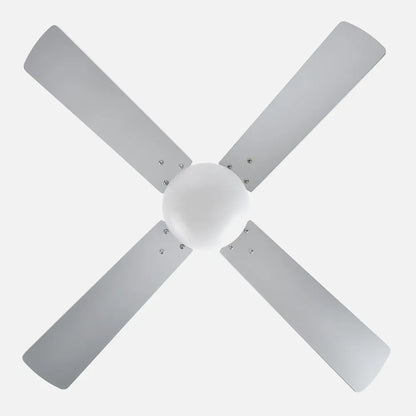 Ventilador de techo DC Sofia 2 bombillas E27 Níquel 4 Aspas Reversibles Haya/plata 40x107 de diámetro Control Remoto Temporizador