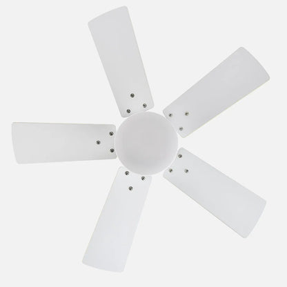 Ventilador de techo Dc Marta 36w Blanco 5 Aspas Reversibles Blanco/haya 41x76 diámetro 3060lm Control Remoto , Memoria Y Temporizador 3000k,4000k,6000k