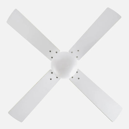 Ventilador de techo DC Sofia 2xe27 Blanco 4 Aspas Reversibles Blanca/haya 40x107 de diámetro, Control remoto Temporizador