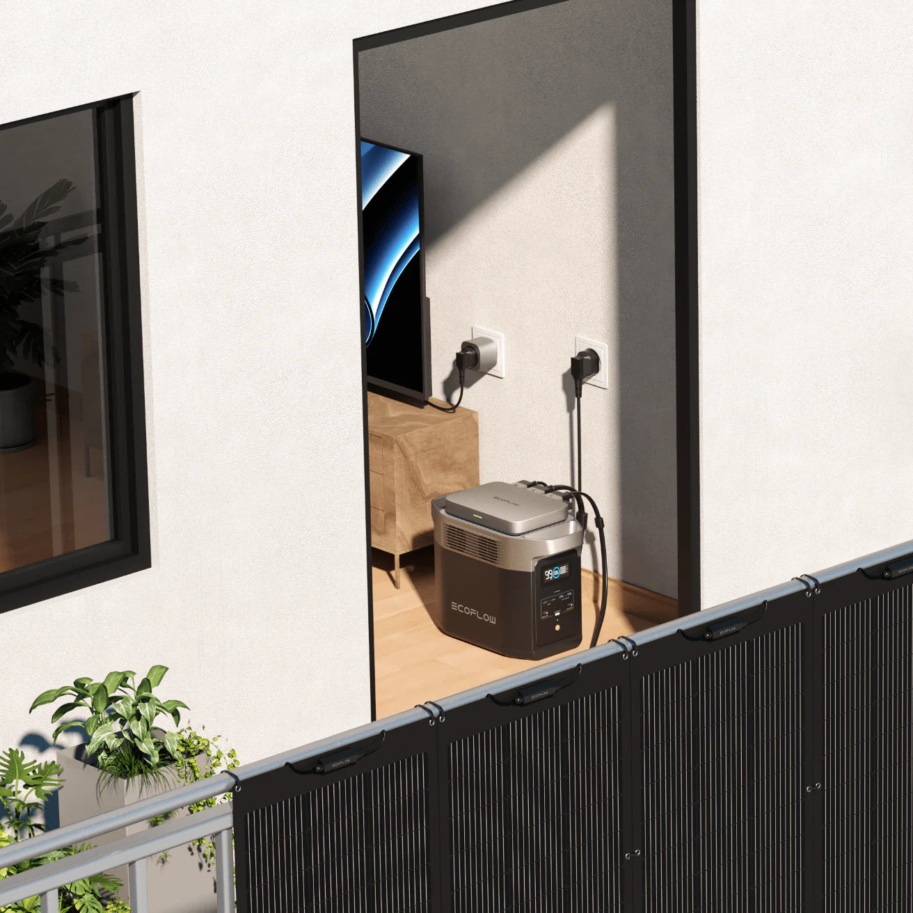 Estación de Energía Portátil EcoFlow DELTA 2 + Panel Solar portátil 220W