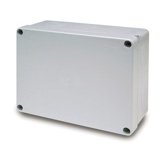 Caja ciega libre halogenos 250x320x135 tapa tornillo 1/4 vuelta ip55