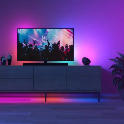 Lámpara de Mesa LED WiFi Iluminación RGB+CCT Regulable Compatible con Google Home + Alexa y Siri