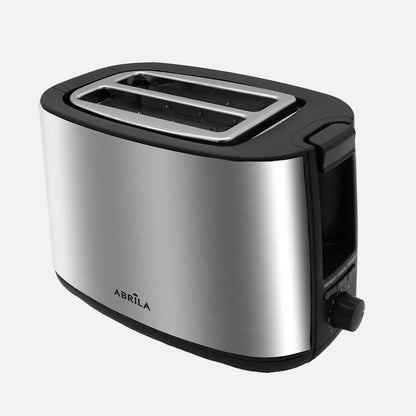 Abrila Tostador Pan Limia 750w Negro/plata 7niveles de tostado, descongelación, Apagado Automático, 2 ranuras. recogemigas, 17x26,5x15cm