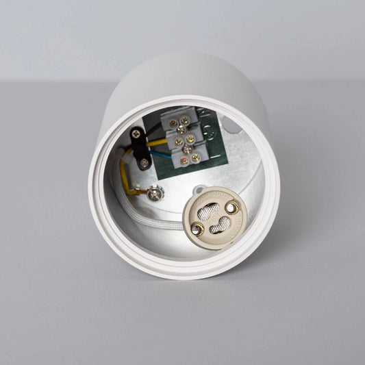 Aplique de Techo Aluminio Cuarzo Blanco