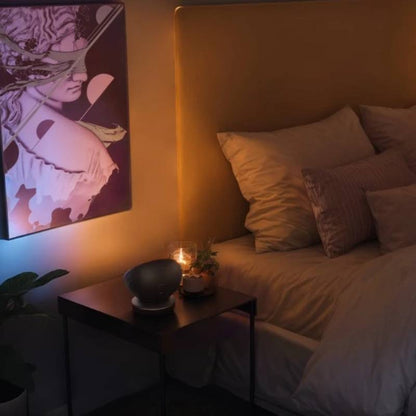 Lámpara de Mesa LED WiFi Iluminación RGB+CCT Regulable Compatible con Google Home + Alexa y Siri