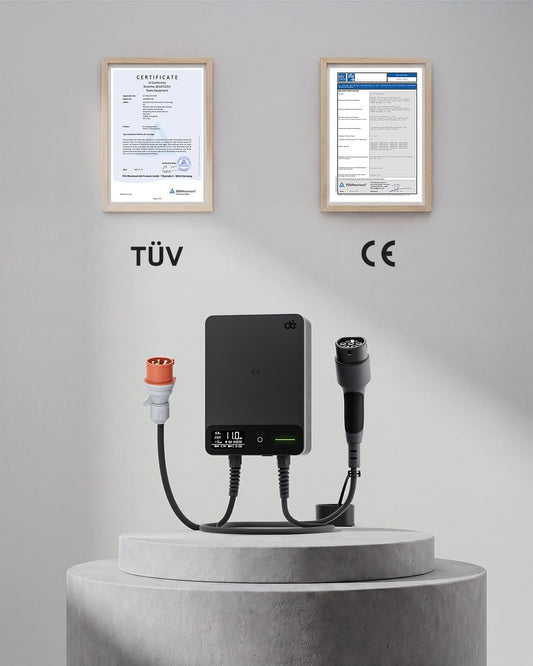 dé Wallbox cargador de vehículo eléctrico rápido 22kW App 7,5m Tipo 2, Cargador Trifásico Coche Eléctrico RFID