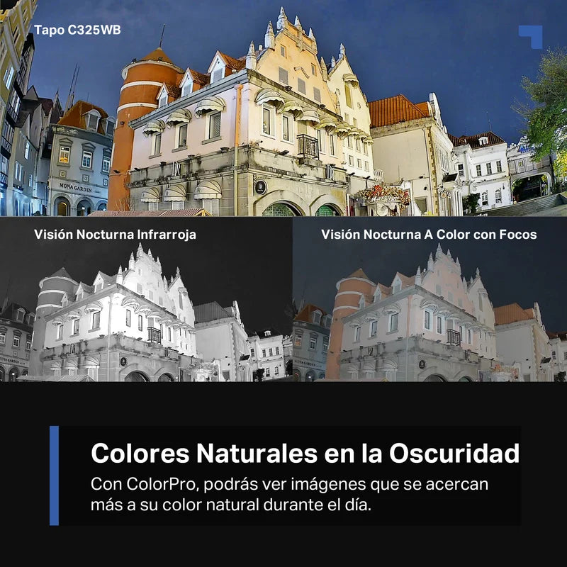 Cámara Exterior Tapo C325WB | 2K QHD y Visión Nocturna ColorPro