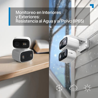 Cámara Exterior/Interior Doble Lente Tapo C246D | 2K QHD y 360°