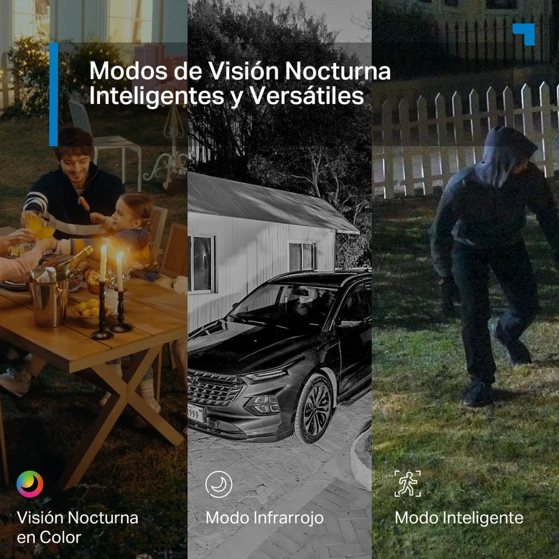 Cámara Exterior/Interior Doble Lente Tapo C246D | 2K QHD y 360°
