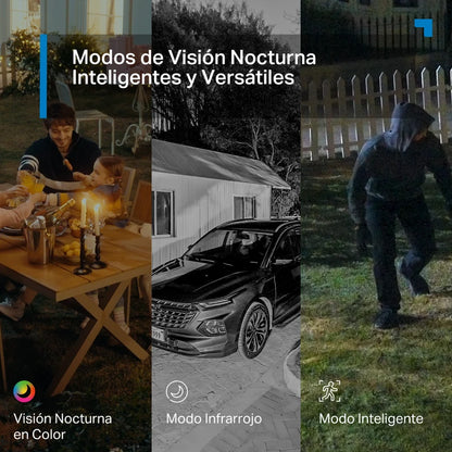 Cámara Exterior/Interior Doble Lente Tapo C246D | 2K QHD y 360°