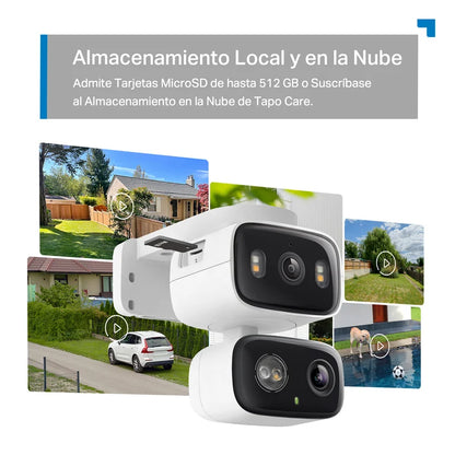 Cámara Exterior/Interior Doble Lente Tapo C246D | 2K QHD y 360°