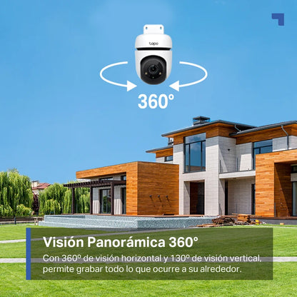Cámara Exterior 360° Tapo C500 | Full HD 1080p y Detección de Personas