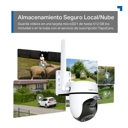 Cámara Exterior 4G LTE Tapo C501GW | Cobertura 360° e Inteligencia Artificial