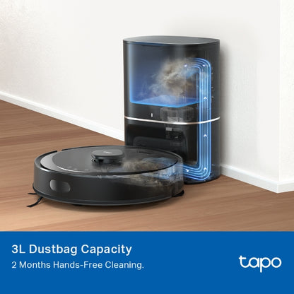 Tapo RVA202 Bolsas desechables para aspiradora robótica, compatibles con los modelos Tapo RV30 Max Plus y Tapo RV20 Max Plus, 5 unidades