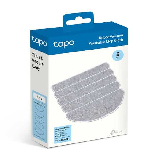 Tapo RVA301 Paño de fregona lavable para aspiradora robótica Tapo, Compatible con Tapo RV30 Max Plus, Tapo RV30 Max, Tapo RV20 Max Plus, Tapo RV20 Max