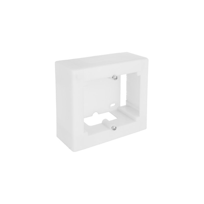 CAJA MECANISMOS SUPERF.P/1 ELEMENTO AMPLIABLE COLOR BLANCO EXTERIORES 96X94X43MM P/AMPLIAR C/ACCESOR