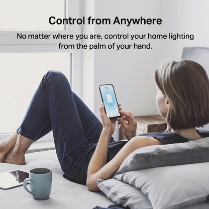 TP-Link Interruptor de luz WiFi Inteligente, Interruptor de Persianas LED WiFi, Compatible con Alexa y Google Assistant, No Necesita Cable Neutro, Fácil instalación, 1 Gang 1 vía