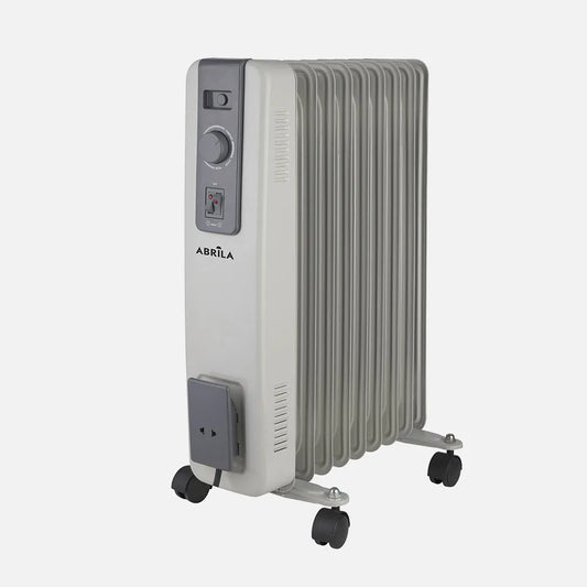 Radiador de Aceite Portátil Acebuche 2000W - 9 Módulos con Protección de Seguridad, Termostato y Sistema Antivuelco | 54.5x37x24 cm