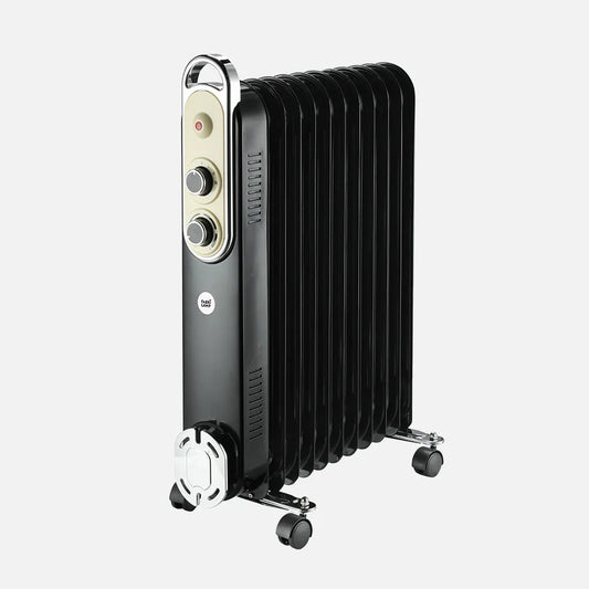 Radiador de Aceite Portátil Amarantus 2500W - 11 Módulos con Protección de Seguridad, Termostato y Asa de Transporte | 62.5x48x24 cm