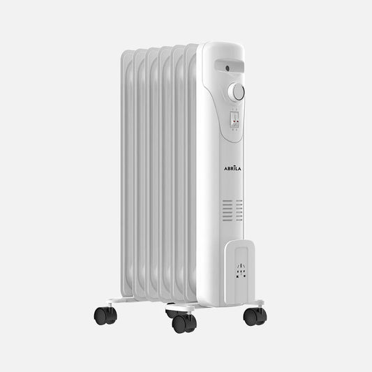 Radiador de Aceite Portátil Duncan 1500W - Estufa Eléctrica de Bajo Consumo con Sistema Antivuelco y Termostato | 60.5x34x24.5 cm