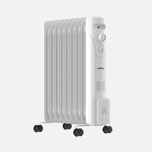 Radiador de Aceite Portátil Duncan 2000W - Estufa Eléctrica de Gran Potencia con Sistema Antivuelco y Termostato | 60.5x41.5x24.5 cm