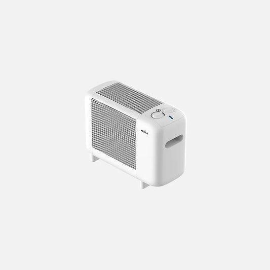 Radiador de Mica Pinsapo 600W Blanco con 2 Potencias, Sistema Antivuelco, Termostato Regulable y Protección de Seguridad