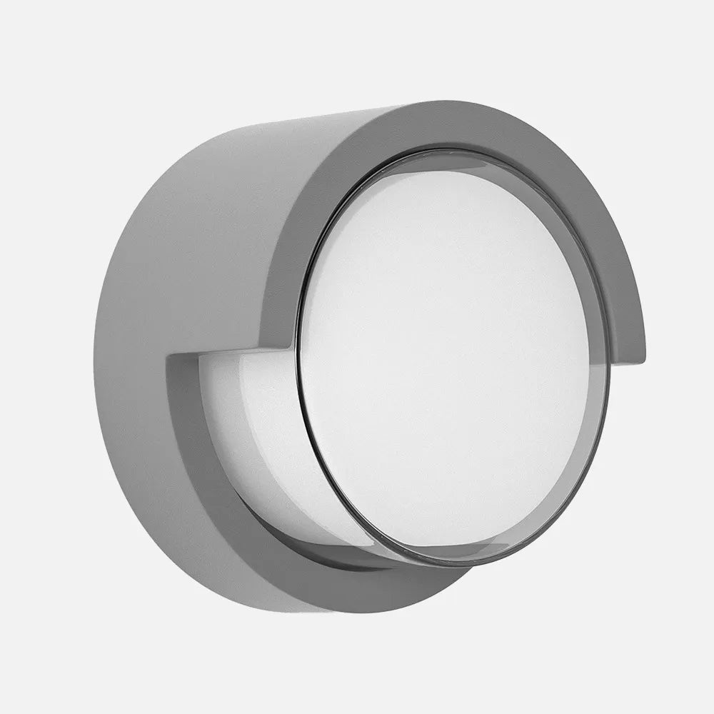 Aplique Exterior 12w 3000k Bejel Gris Ip65 17x17x10,2 Cm 600lm