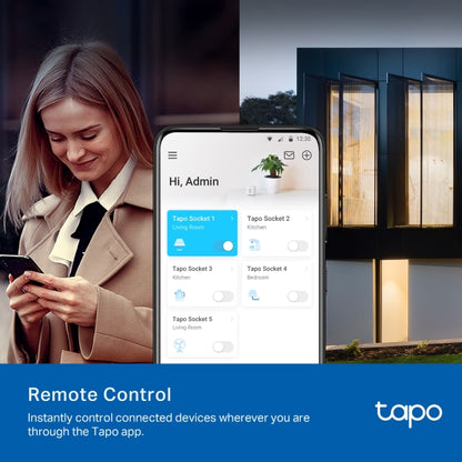 Enchufe Inteligente Wi-Fi TP-Link TAPO P100 - Wi-Fi Mini Smart Plug, ideal para agendar ligar/desligar y economizar energía, compatible con Alexa y Google Home