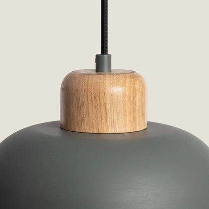 Lámpara Colgante Metal y Madera Wawak