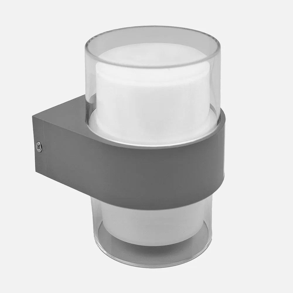 Aplique Exterior 8w 3000k Beira Gris Ip44 500lm 13,5x9,4x10,5 Cm