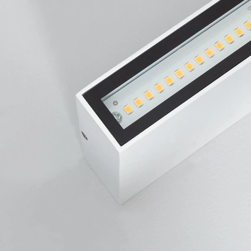 Aplique de Pared Exterior LED 10W Iluminación Doble Cara Rectangular Blanco Kaira