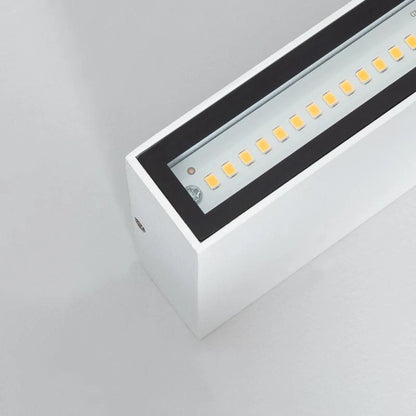 Aplique de Pared Exterior LED 10W Iluminación Doble Cara Rectangular Blanco Kaira