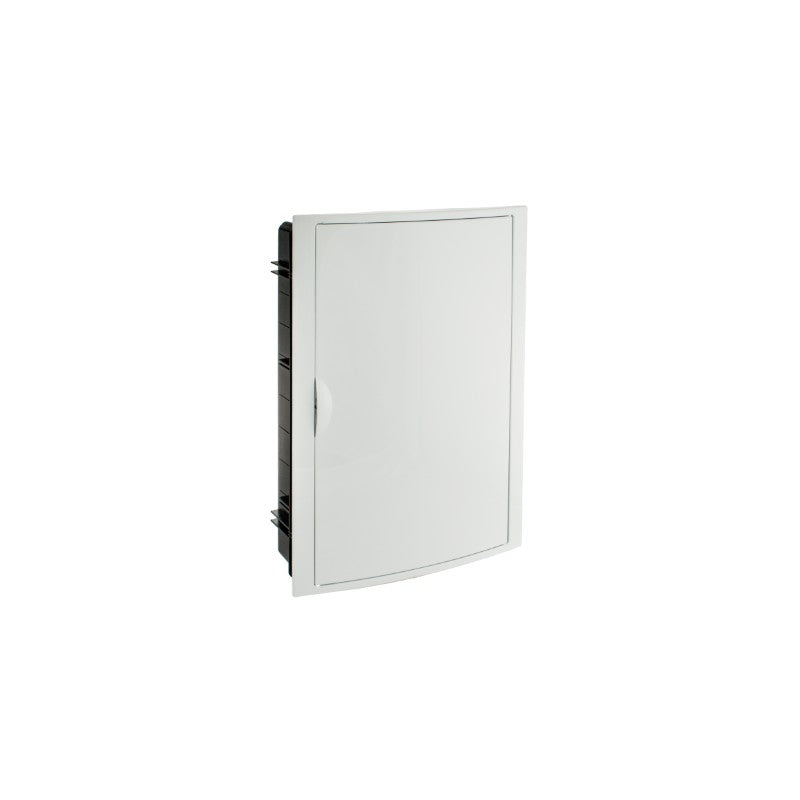 CAJA DISTRIBUCION EMPOTRAR 42 ELEMENTOS.3 FILAS MARCO/PUERTA BLANCOS P/EMPOTRAR 360X528X86 MM.