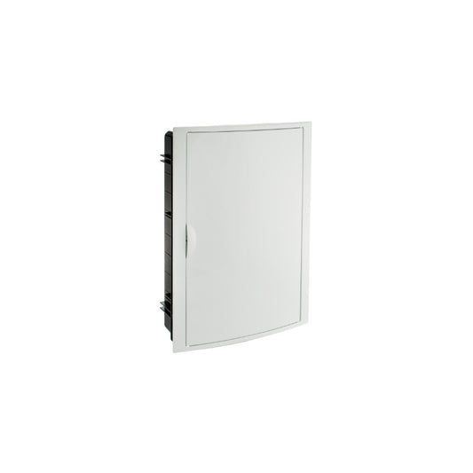CAJA DISTRIBUCION EMPOTRAR 42 ELEMENTOS.3 FILAS MARCO/PUERTA BLANCOS P/EMPOTRAR 360X528X86 MM.