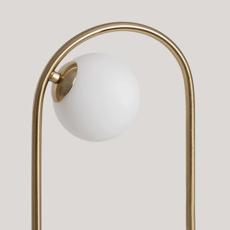 Lámpara de Mesa Metal y Cristal Moonlight Brass 2 Focos