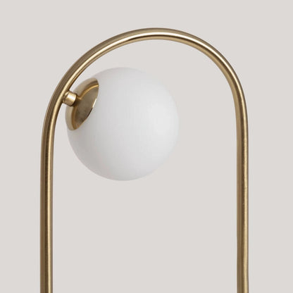 Lámpara de Mesa Metal y Cristal Moonlight Brass 2 Focos