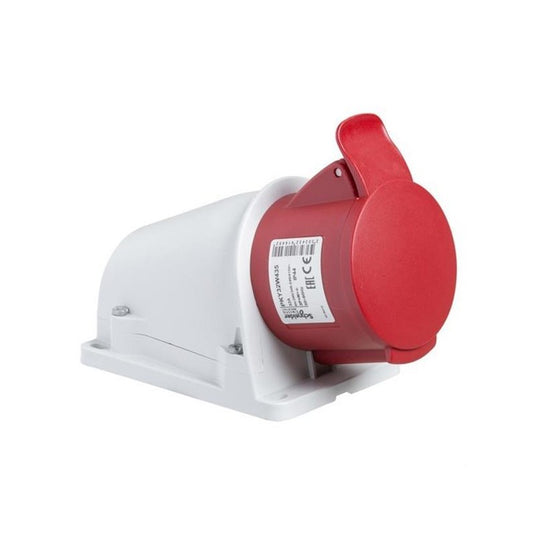 Base pared 3p+t 32a 400v ip54