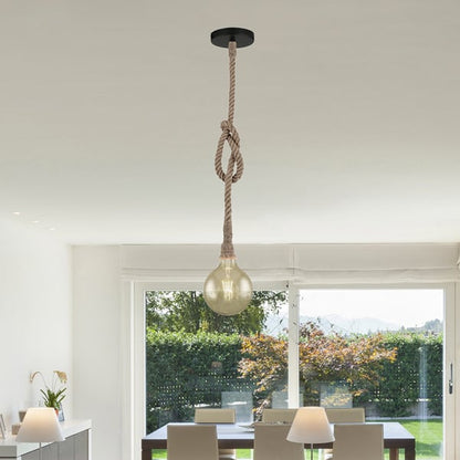 Lámpara de Techo Colgante de Cuerda Rope 1XE27