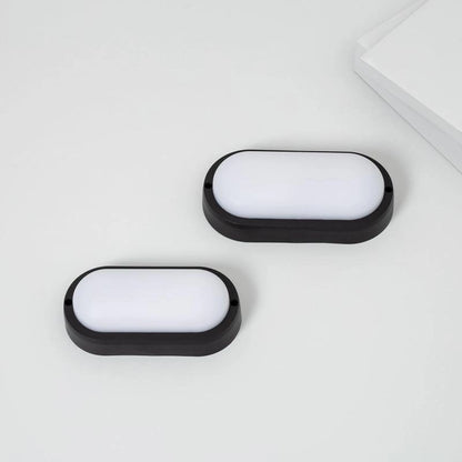 Plafón LED 25W Oval para Exterior 96x198 mm IP65 Hublot Black