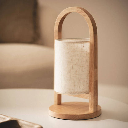Lámpara de Mesa LED Pórtatil Madera con Batería USB Recargable Fragosa