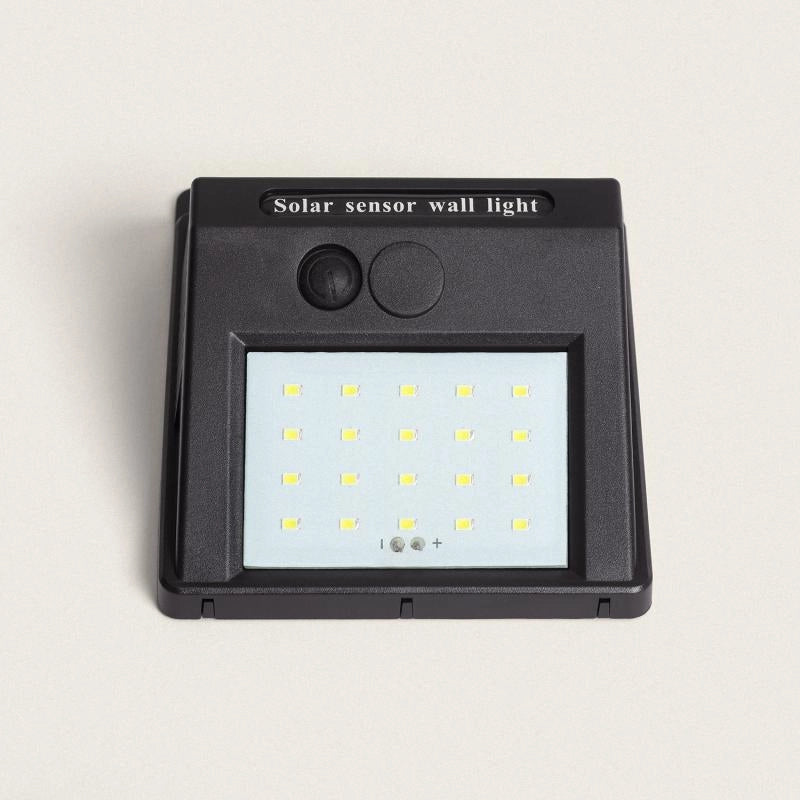 Aplique de Pared Exterior Solar LED IP65 Encendido Crepuscular