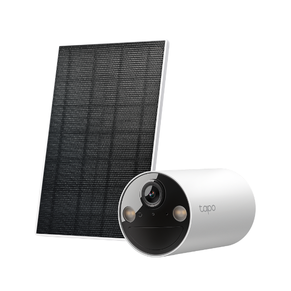 Tapo C410 Kit - Cámara de vigilancia Solar con batería Exterior, Detección de Personas por IA, 2K 3 MP, visión Nocturna de Color, Memoria microSD, batería no extraíble de 6400mAh, Audio bidireccional