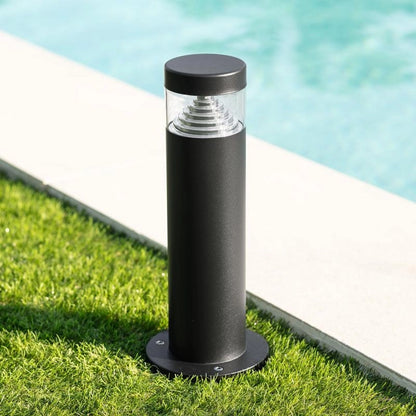 Baliza Exterior LED 5W Superficie Pie 30cm Inti Inox Negro