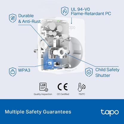 Enchufe Inteligente Wi-Fi TP-Link TAPO P100 - Wi-Fi Mini Smart Plug, ideal para agendar ligar/desligar y economizar energía, compatible con Alexa y Google Home