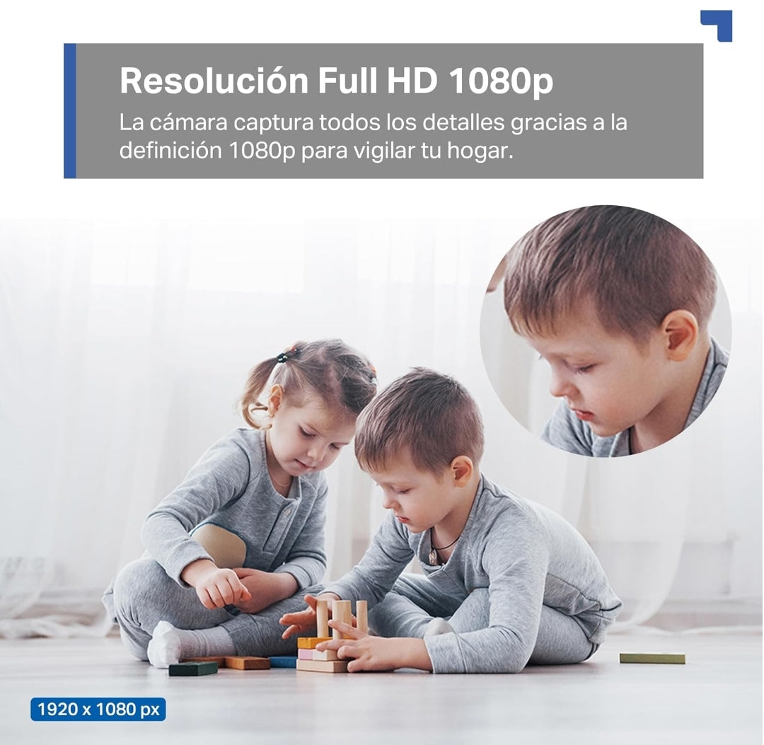 Tapo C200 - Cámara IP WiFi 360° Cámara de Vigilancia FHD 1080p,Visión Nocturna, Notificaciones en Tiempo Real, Admite Tarjeta SD,Detección de Movimiento,Control Remoto,Compatible con Alexa