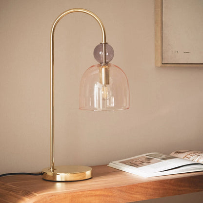 Lámpara de Mesa Metal y Cristal Baudelaire